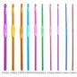 Multiple Sizes Crochet Hooks Set Random Colors Needle Knitting Set Crochet Needles For Knitting Crochet Set of Hooks Knitting