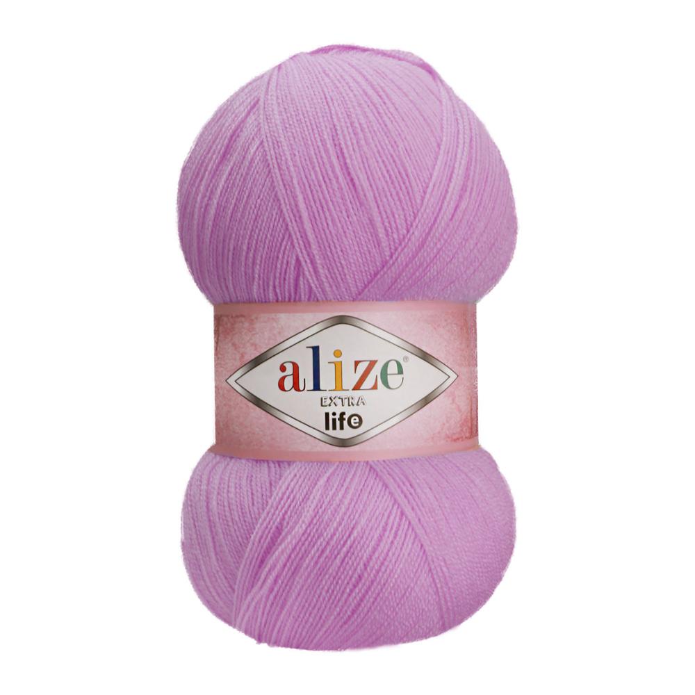 Extra Life Knitted Yarn-23 Color Options 480 Meters(100gr) Hand Knitting Yarn Ball - Alize Extra Life- Acrylic-DIY