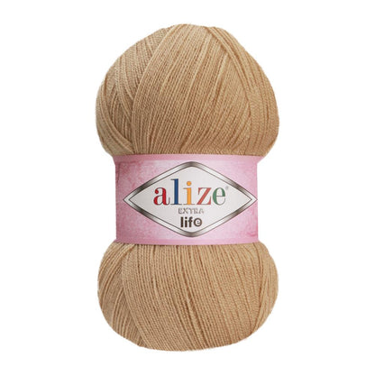 Extra Life Knitted Yarn-23 Color Options 480 Meters(100gr) Hand Knitting Yarn Ball - Alize Extra Life- Acrylic-DIY