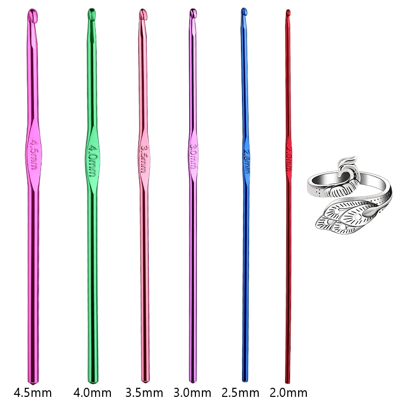 Multiple Sizes Crochet Hooks Set Random Colors Needle Knitting Set Crochet Needles For Knitting Crochet Set of Hooks Knitting