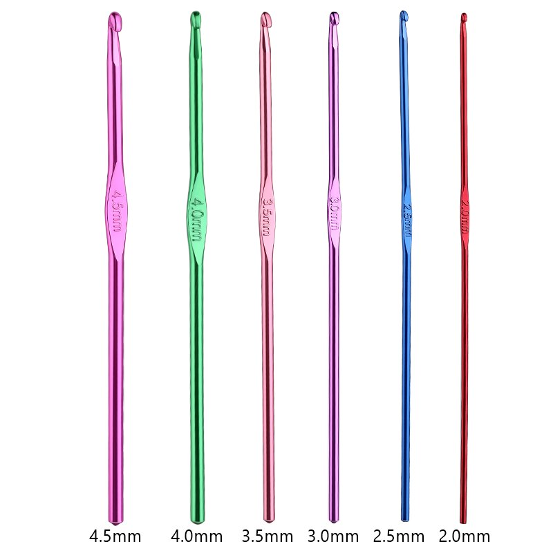 Multiple Sizes Crochet Hooks Set Random Colors Needle Knitting Set Crochet Needles For Knitting Crochet Set of Hooks Knitting