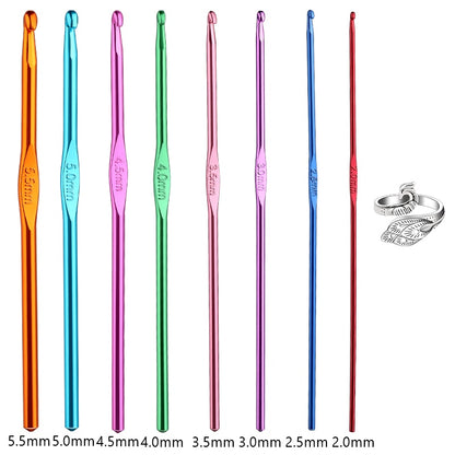 Multiple Sizes Crochet Hooks Set Random Colors Needle Knitting Set Crochet Needles For Knitting Crochet Set of Hooks Knitting