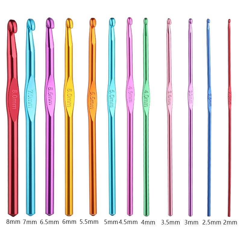 Multiple Sizes Crochet Hooks Set Random Colors Needle Knitting Set Crochet Needles For Knitting Crochet Set of Hooks Knitting