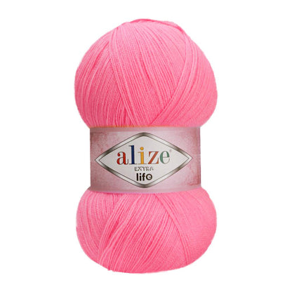 Extra Life Knitted Yarn-23 Color Options 480 Meters(100gr) Hand Knitting Yarn Ball - Alize Extra Life- Acrylic-DIY