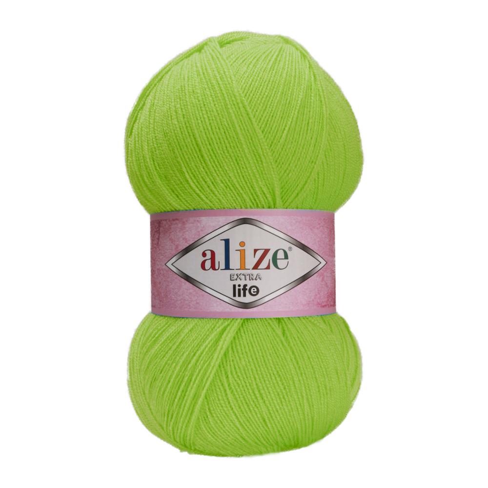 Extra Life Knitted Yarn-23 Color Options 480 Meters(100gr) Hand Knitting Yarn Ball - Alize Extra Life- Acrylic-DIY