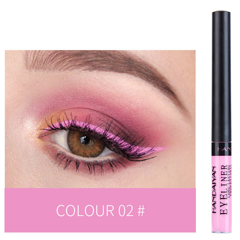 12-color Matte Color Liquid Eyeliner, Long-lasting And Non-smudge Liquid Eye Shadow