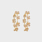 Circle Shape Rhinestone Alloy Earrings