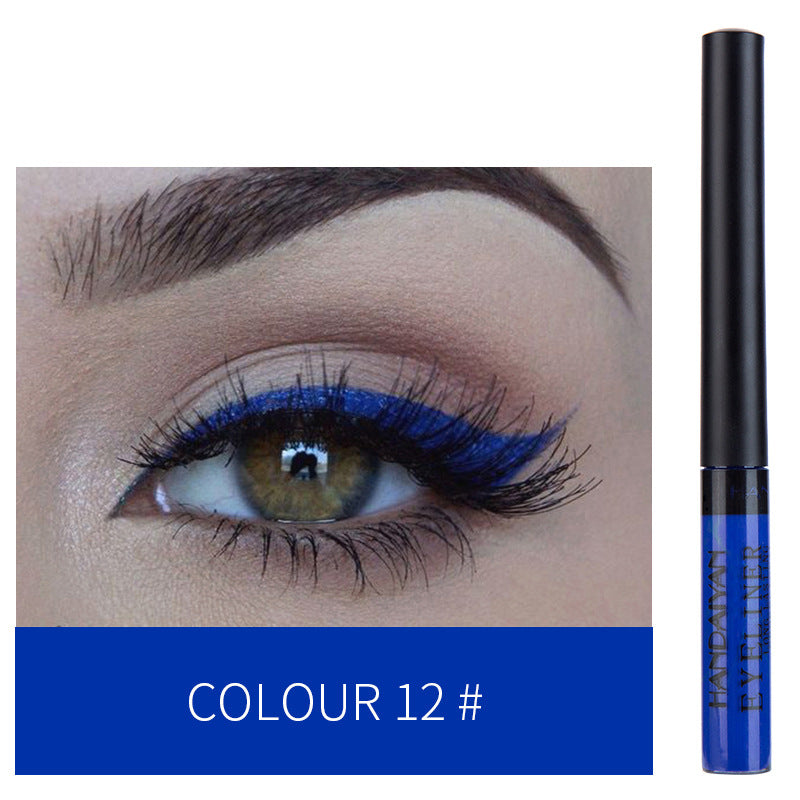 12-color Matte Color Liquid Eyeliner, Long-lasting And Non-smudge Liquid Eye Shadow