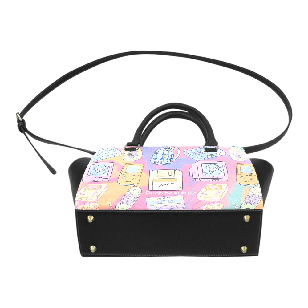 Classic Shoulder Handbag Kawaii, Retro, Anime, 90's Themed, Sherbet Colors, Pastel (Designed by Dunbi)