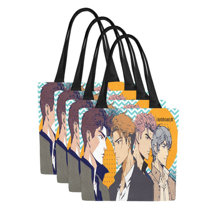 Canvas Tote Bag (Model1657) (Set of 4) Anime, Nostalgia, Guy Crush, Boys, Emotions, Friendship, Handsome (Designed by Dunbi)