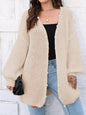 Open Front Long Sleeve Cardigan