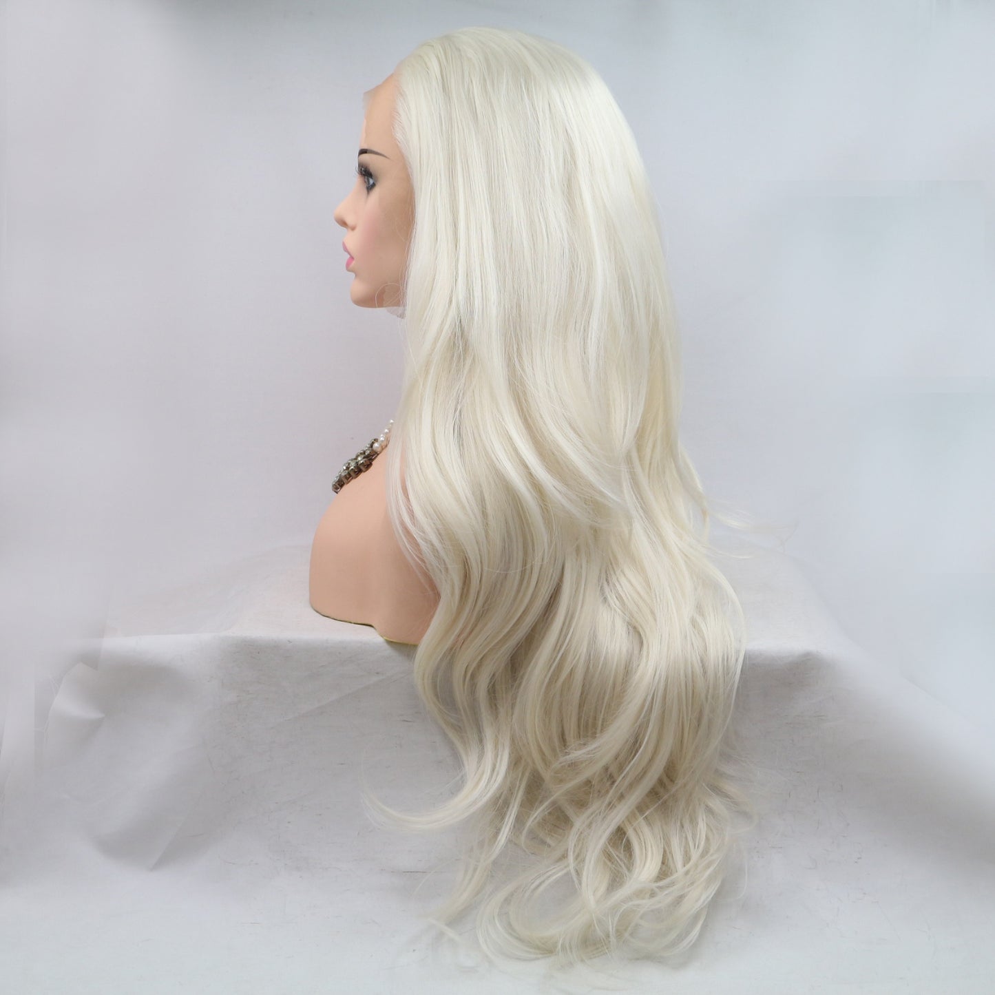 13*3" Lace Front Wigs Synthetic Long Wavy 24" 130% Density