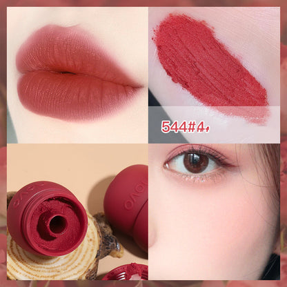 Matte Velvet Female Plain Makeup White Does Not Fade Non-stick Cup Glaze Student Party Lipstick