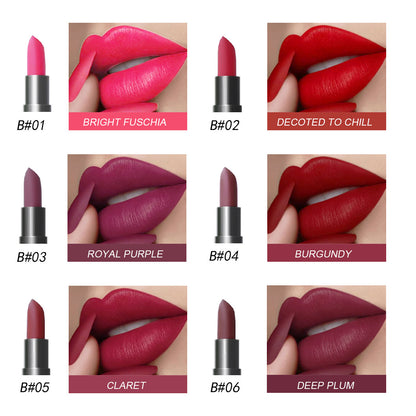 6 PCs Lipstick Kit Matte European And American Valentine's Day