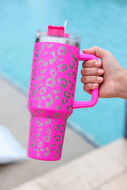 Rose Leopard Spotted 304 Stainless Double Insulated Cup 40oz