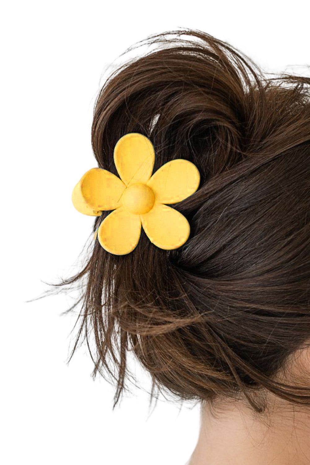 Yellow Flower Hair Claw Clip