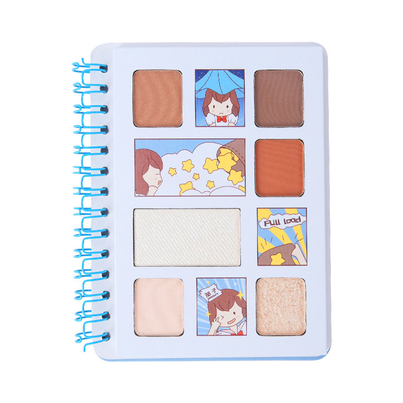 Diary Six-color Eyeshadow Manga Girl Series Diary Eyes