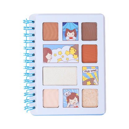 Diary Six-color Eyeshadow Manga Girl Series Diary Eyes