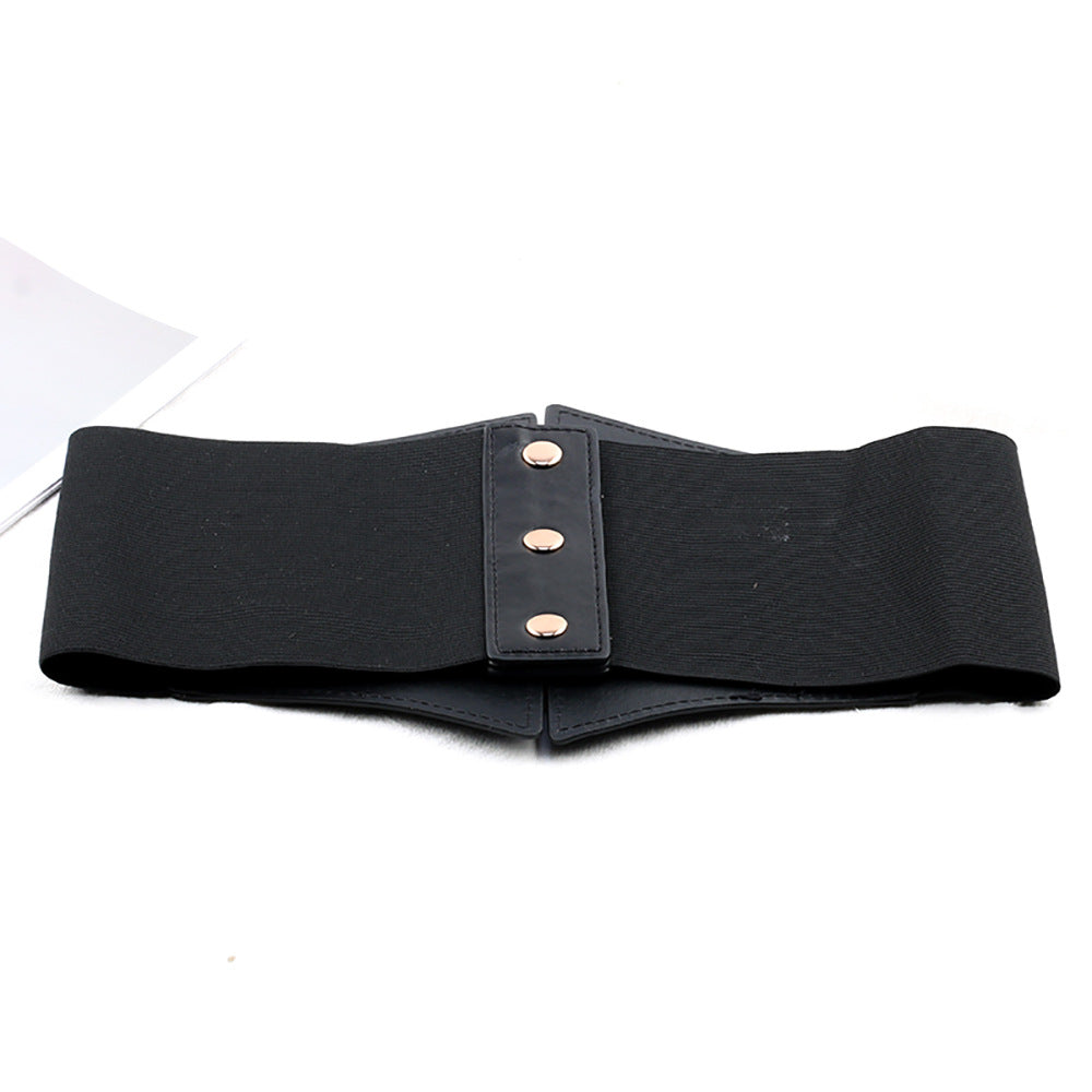 Women's Personality Fashion Wide Leather Decorative Belt