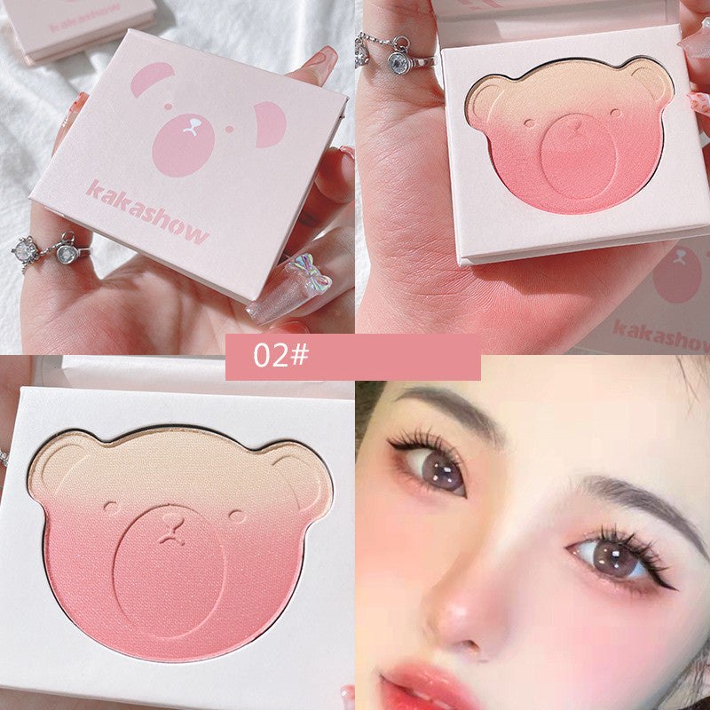 Bear Series Gradient Blush Is Not Easy To Fly Powder