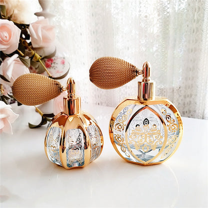 French Gold Plated Air Bag Spray Perfume Bottle