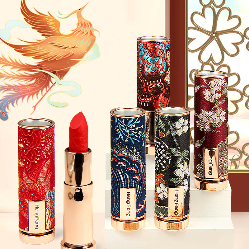 Chinese Style Carved Lipstick Set Matte Matte Moisturizing Moisturizing Lipstick