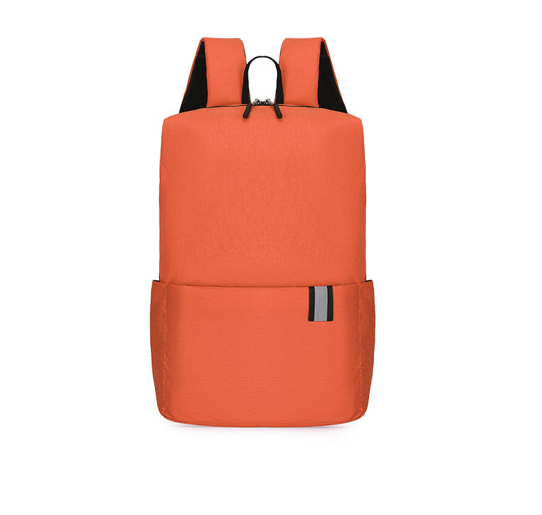 Solid Color Nylon Backpack Bag