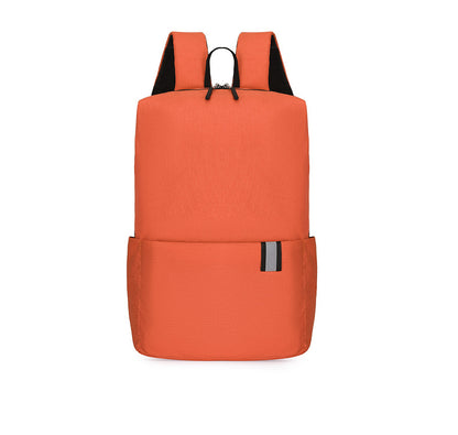 Solid Color Nylon Backpack Bag