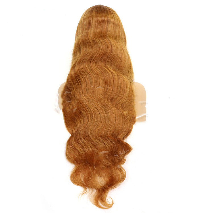 Honey Blonde Human Hair Wigs Body Wave