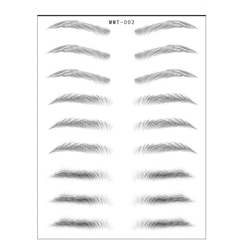 Simple Thick Eyebrows Ecological Eyebrow Stickers