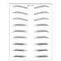 Simple Thick Eyebrows Ecological Eyebrow Stickers