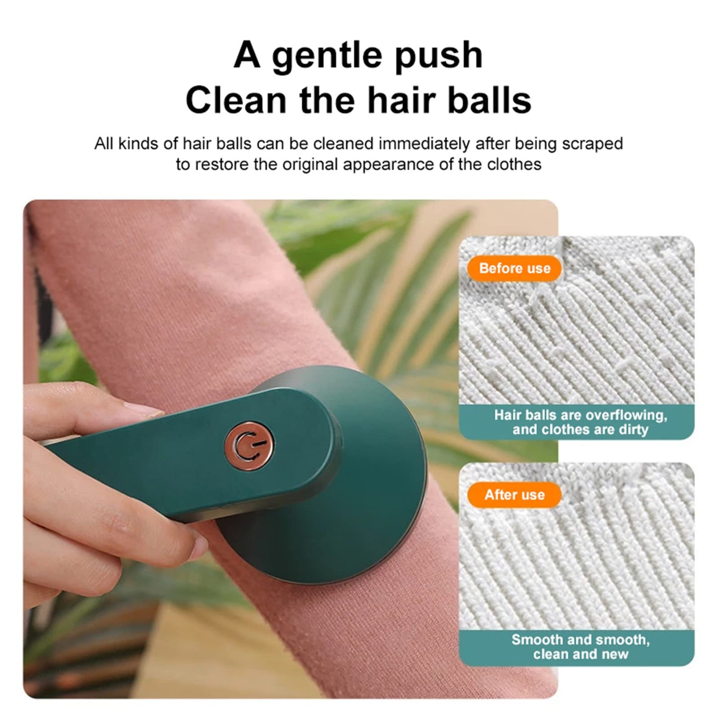 Rechargeable Fabric Hair Remover Portable USB Powered Hairball Trimmer For Home Pilling Clip Sweater Shaver & Wool Pilling Garment Removal