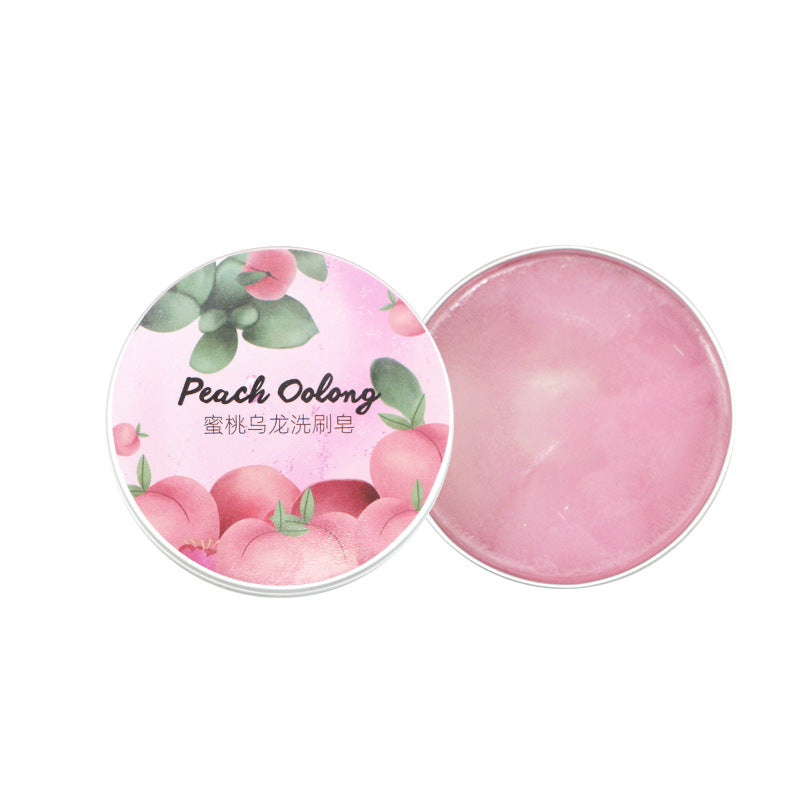 Beauty Egg Eyeshadow Brush Powder Puff Cleansing Soap Peach Oolong Makeup Remover