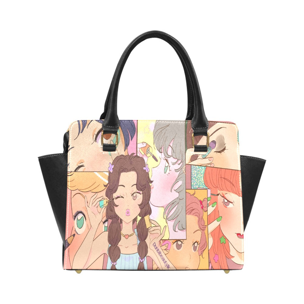 Classic Shoulder Handbag Kawaii, Anime, Japanese, Girl, Makeup, Beauty, Fun, Sleepover, Feminine, Fun, Cute (Designed by Dunbi)