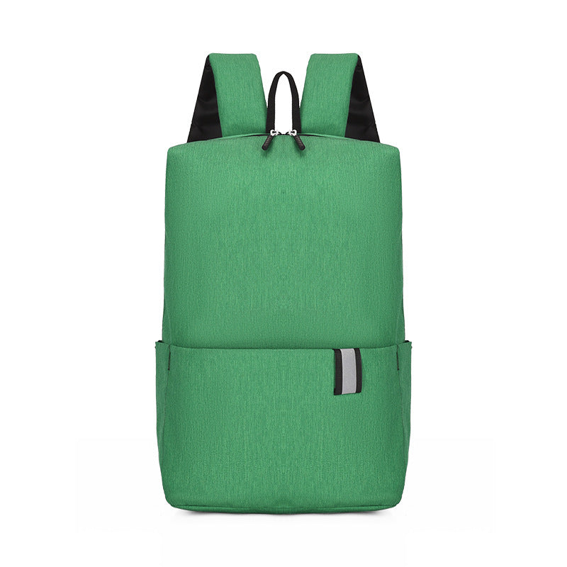 Solid Color Nylon Backpack Bag