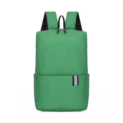 Solid Color Nylon Backpack Bag