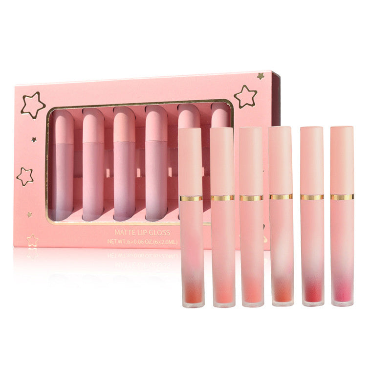 Non-stick Cup Non-fading Matte Velvet Lip Gloss Set