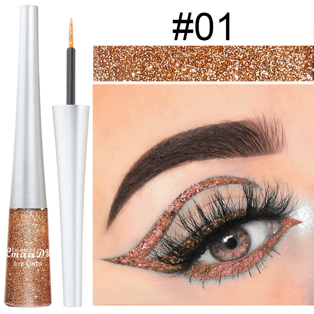 16 Colors Glittery Powder Sequin Burst Eyeliner