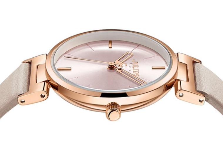 JULIUS Women's Wrist Watches Leather Band #Beige Pink (JA-1271A)