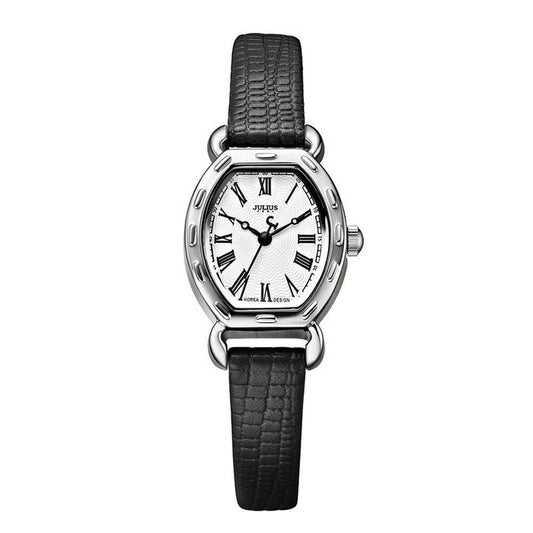 JULIUS Women's Wrist Watches Leather Band #Black (JA-544C)