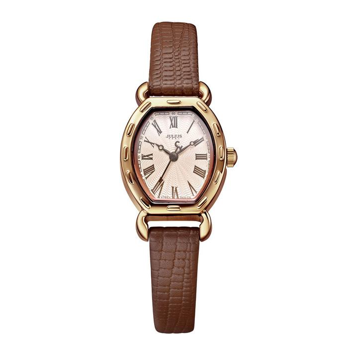 JULIUS Women's Wrist Watches Leather Band #Brown (JA-544E)