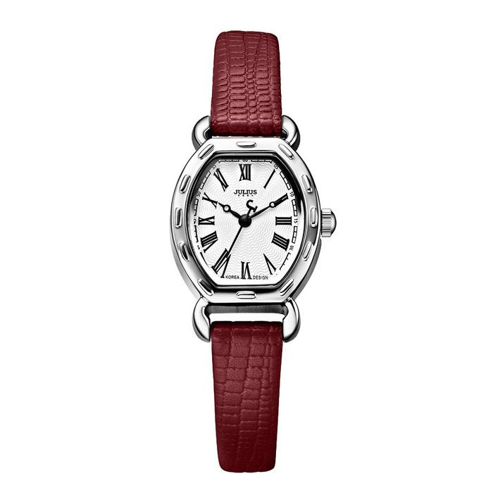 JULIUS Women's Wrist Watches Leather Band #Red (JA-544B)