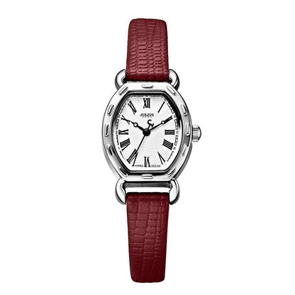 JULIUS Women's Wrist Watches Leather Band #Red (JA-544B)