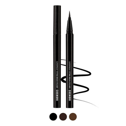 COSNORI Super Proof Fitting Brush Eyeliner 0.6g (3 Colors)