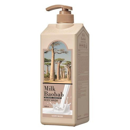 BIOKLASSE MILK BAOBAB Body Wash 1000ml #Ivory Musk