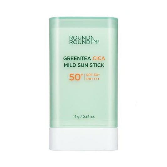 ROUND A'ROUND Green Tea Cica Sun Stick 19g