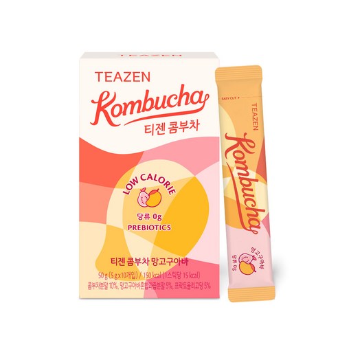 [TEAZEN] Kombucha Mango & Guava (10 Sticks)