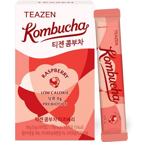 [TEAZEN] Kombucha Raspberry (10 Sticks)