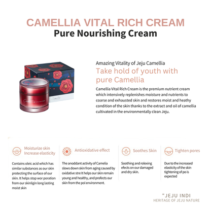 [JEJU INDI] Camellia Vital Rich Cream 50ml