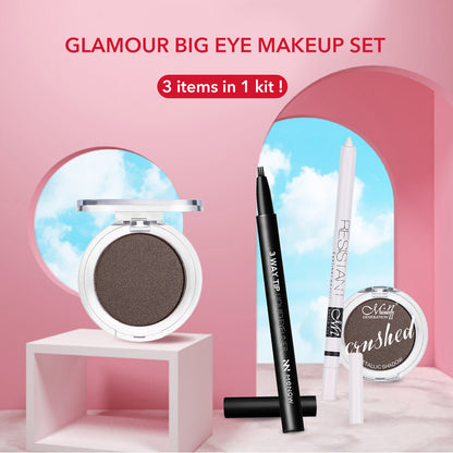 MNOW Eyeliner and Eyeshadow Set with Black Eyeliner and White Eyeliner Hypersku